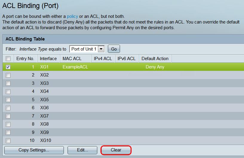 Traçando um ACL com base em MAC aos VLAN Etapa1. Um ACL pode ser traçado às portas ou aos VLAN.