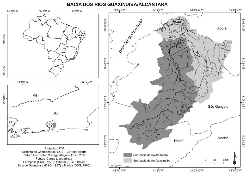 Figura 1: Localização da área de estudo. Elaboração: Fernando Damasco, 2013.