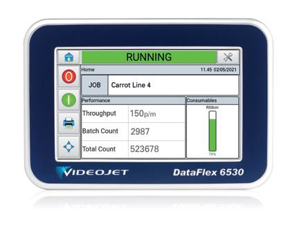 Interface intuitiva do usuário CLARiTY Cassete simples Um controlador touchscreen intuitivo tipo tablet de 5" é fácil de usar e reduz o número de toques do operador, ajudando a