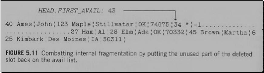 Fragmentação Interna Os 34b restantes podem ser utilizados para outro registro Por exemplo: