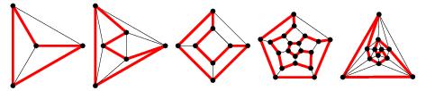 O puzzle de Hamilton pode evidentemente ser formulado para qualquer outro grafo: um grafo diz-se hamiltoniano se admite um caminho hamiltoniano.