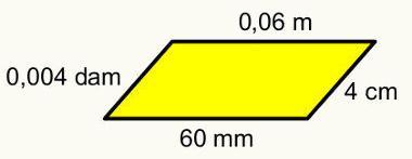 018 - SIMULADO OBJETIVO 6º ANO 3º TRIMESTRE 3. O perímetro da figura a seguir, em centímetros, é igual a a) 10 cm. b) 0 cm. c) 40 cm. d) 60 cm. e) 10 cm.