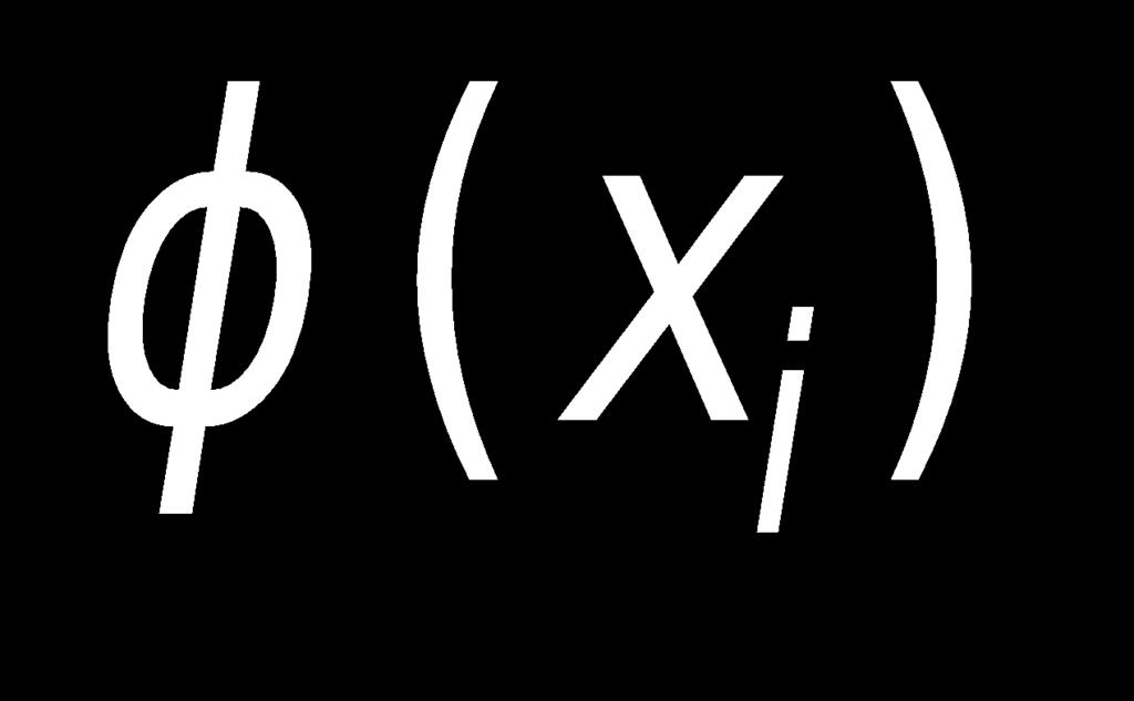 Kernel Trick A função que projeta o espaço de entrada no espaço de características é conhecida como Kernel Baseado no teorema de Cover Dados no espaço de entrada são