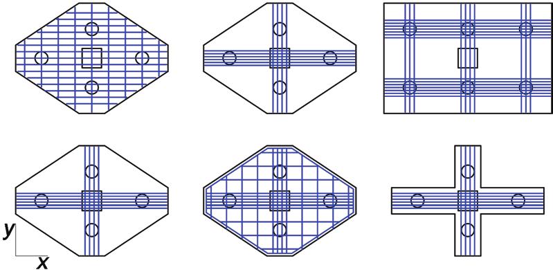 1. Introdução Para o dimensionamento de blocos sobre, pode-se adotar modelos de cálculo tridimensionais (lineares ou não) e modelos de bielas e tirantes, sendo este último o mais indicado por