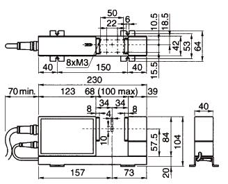 para dispositivo de ventilação 02AGN780A Cabo de sinal (5 m) 02AGN780B Cabo de sinal (10 m) 02AGN780C Cabo de sinal (15 m) LSM-500S de desde ø5 µm.