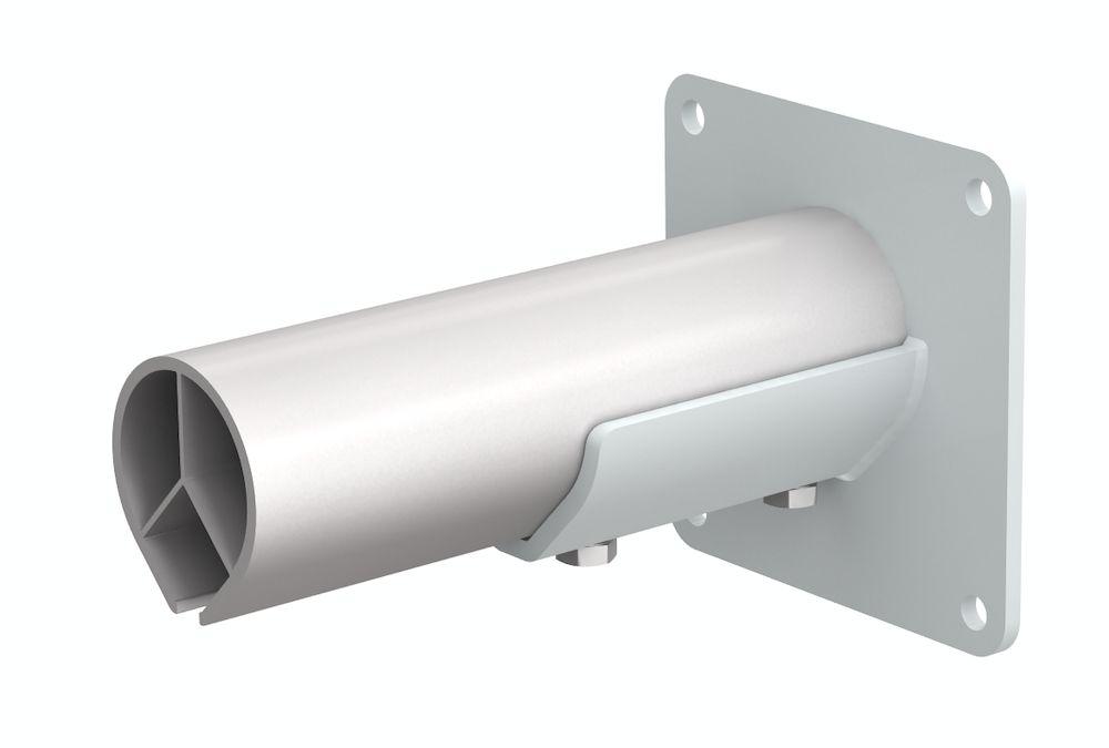 Kit de montagem branco completo, com suporte de parede flat, perfil extensão,190 mm (7.48 inch) e outras peças, para montagem de braços FX2 50/75/100 com 250mm (9.