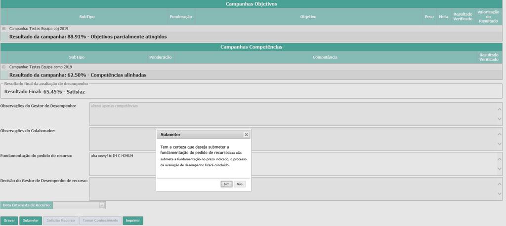 Colaborador 8 Como posso solicitar recurso do resultado final da minha avaliação de desempenho? (cont.