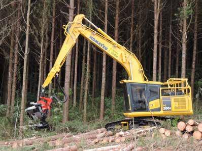 Desenvolvido para operação florestal O foi totalmente preparado para operações na floresta.