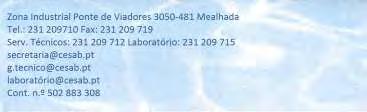 Relatório Técnico_ Apresentação Trimestral Entidade Gestora Município da Mealhada Campanha de Controlo 4º Trimestre de 2015 1.