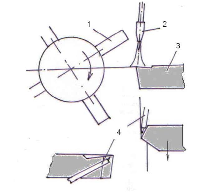 49 da ferramenta de metal duro P20 utilizando maçarico. Na Figura 23 é apresentado como foi realizado o controle de temperatura da aresta cortante.