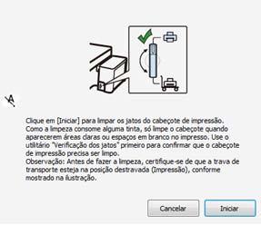 5. Clique em Iniciar para iniciar o ciclo de limpeza. A luz ligar pisca durante o ciclo de limpeza e fica acesa quando o ciclo de limpeza termina.