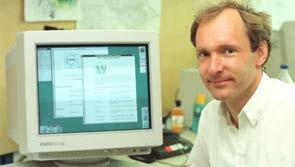 Tim Berners-Lee Trabalhava no laboratório CERN, em Genebra. Imaginou que seu trabalho seria mais fácil se pudesse ligar-se aos computadores dos colegas.