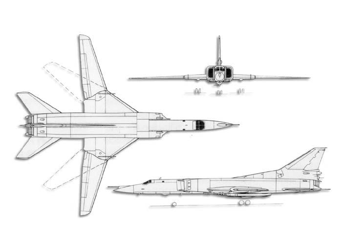 B Equilíbrio e Estabilidade Estática Laterais 1. Considere o bombardeiro russo supersónico Tupolev Tu-22M, conforme ilustrado na figura abaixo.