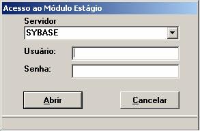 3 / 8 DETALHAMENTO 1. Acesso ao sistema Para ter acesso ao Módulo Estágio, localize o ícone correspondente na Área de Trabalho e dê um duplo clique.