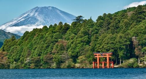 Famosa por suas fontes de águas termais e por proporcionar uma linda visão do Monte Fuji.