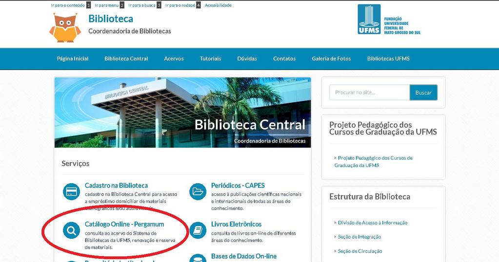 TUTORIAL DE PESQUISA NO CATÁLOGO E RENOVAÇÃO DE LIVROS ONLINE O discente, docente ou técnico pode