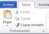 Copiar y pegar formato Copiar formato es una útil herramienta que facilita la tarea de darle el formato a la parte del texto que necesitemos.