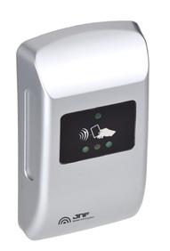 Emergency power system available. The reading system can work with MIFARE key rings, cards or bracelets.