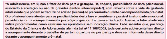 de risco Gestacionais Presentes Anteriormente à Gestação: Manual Técnico de Gestação de Alto Risco do