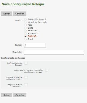 Importar somente registro de ponto: ativada esta opção, todas as marcações diferentes das marcações identificadas através da função como ponto serão ignoradas pela rotina de importação.