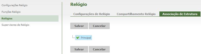 registrou o ponto na estrutura X. Remover Relógio Para remover o relógio cadastrado, é preciso clicar no botão indicado acima. Surge a tela abaixo: Clique em Remover para excluir o relógio.