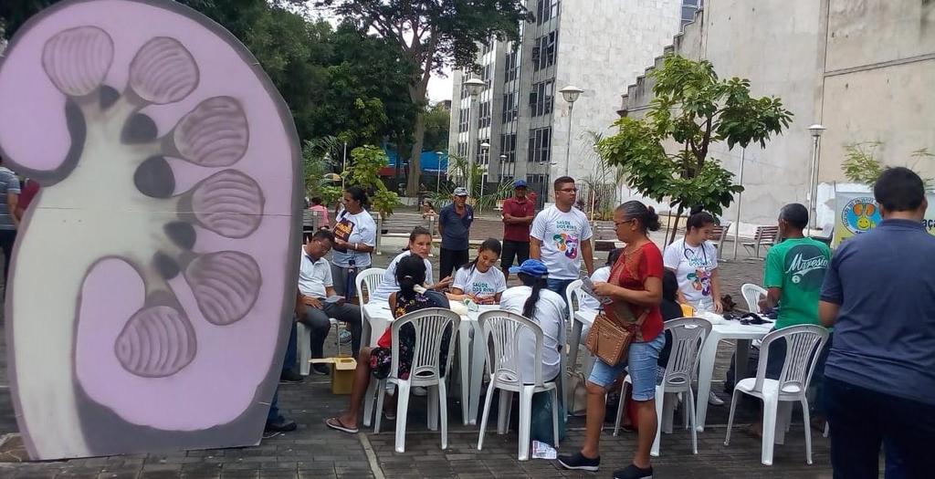 A ação prática e educativa aconteceu na Praça Rio Branco, centro de Teresina de 08:00 horas até ao meio dia do dia 14 de março de 2019.