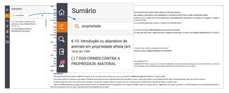 Busca dentro do livro Busca de palavras chaves A busca por palavras-chave é vital quando se navega por um texto para pesquisa ou para aprender novas terminologias.