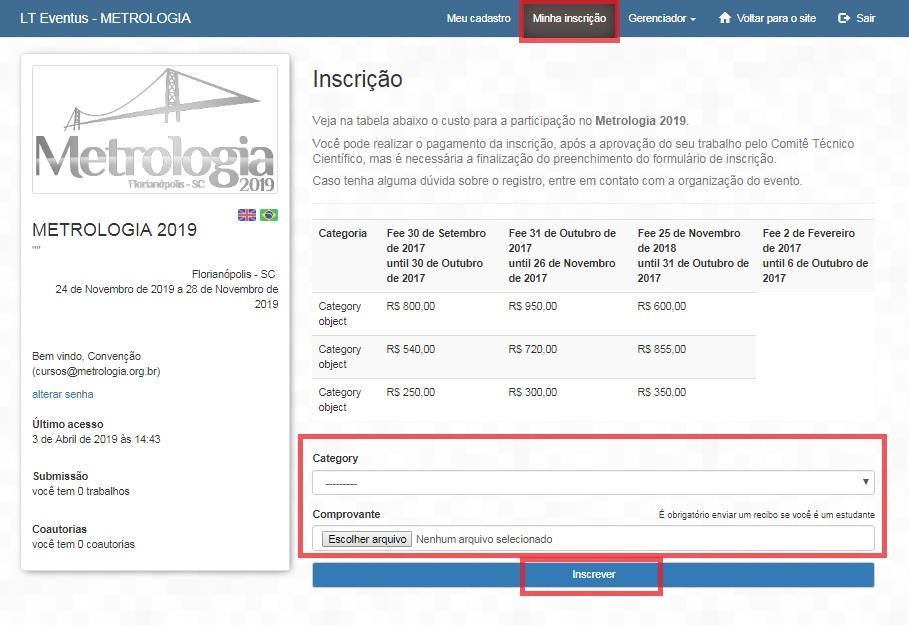 Após cadastrar as primeiras informações, o sistema irá solicitar que você complete o seu cadastro. Complete as informações do cadastro e clique em Salvar. Após salvar, o seu cadastro foi realizado.