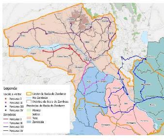 PLANO ESTRATÉGICO PARA O DESENVOLVIMENTO DE OBRAS PARA ARMAZENAMENTO DE ÁGUA NA BACIA DO ZAMBEZE CLIENTE: MODELO HIDROLÓGICO HBV/RS MINERVE Estação meteorológica virtual Sub-bacia Canal Confluência