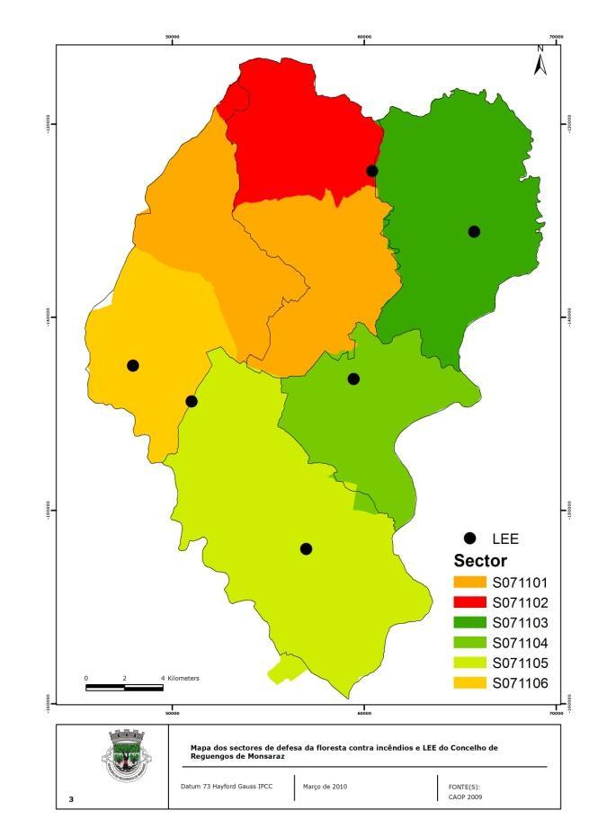 6.2. Dispositivo operacional de DFCI Centro Distrital de Operações de Socorro de Évora Alerta Amarelo Alerta Laranja Vermelho Técnico DFCI Coord. Mun.