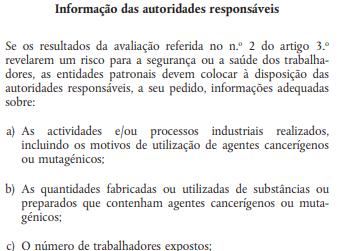 4- Alteração da diretiva cancerígenos e mutagénicos Diretiva 2004/37/CE Seleção dos agentes para uma avaliação pelo SCOEL DG Employment estabelece uma lista de prioridades para uma avaliação