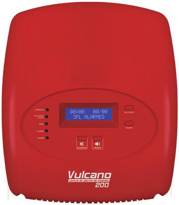 Vulcano-400 Central de alarme de incêndio para até 403 dispositivos. Aceita ligação tipo Classe A e B.