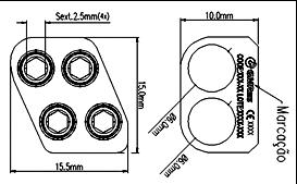 Folha: 17 de 48 136-06-06-D CONECTOR HASTE/HASTE Ø6.0 / 6.0mm DIREITO 136-06-06-E CONECTOR HASTE/HASTE Ø6.