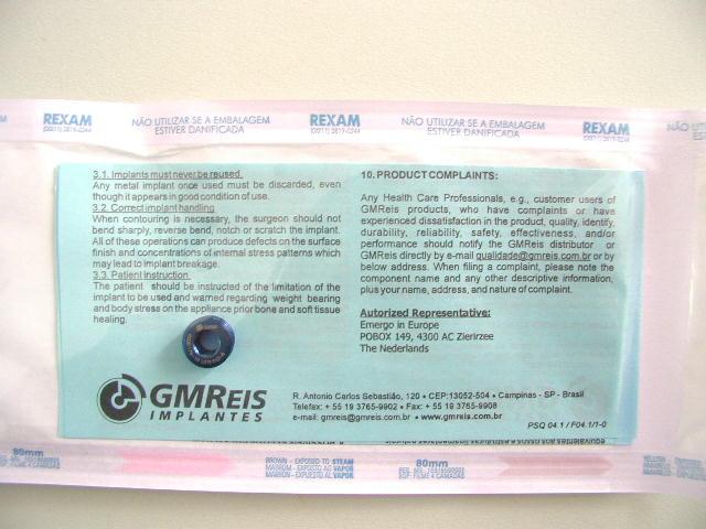 Folha: 26 de 48 - a etiqueta número 4, disponibilizada para o controle do fornecedor (registro histórico de distribuição); - a etiqueta número 5, disponibilizada para o controle do cirurgião.