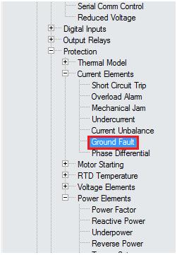 3.5 Ground Fault O próximo passo é configurar os valores de pickup e de tempo de atuação da função falta a terra no estator.