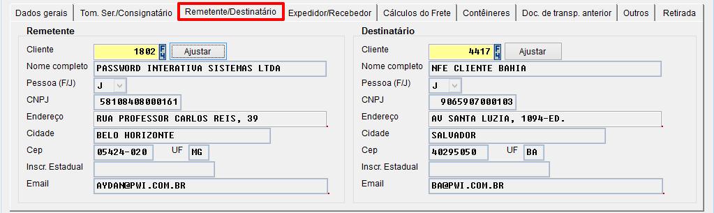 motorista que foram parametrizados nos cadastros de recursos e funcionarios.