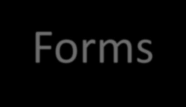 Web Forms x