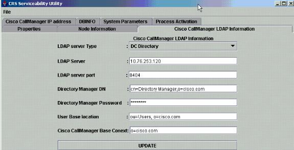 subsistemas > do RmCm. Isto pode ser devido à informação errada do servidor ldap do CallManager da Cisco, onde o CallManager da Cisco armazena sua informação sobre o usuário.