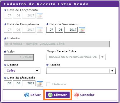 Para as parcelas efetivadas e apresentadas no módulo Receita Extra Venda (Cadastro à Financeiro à Grupo de Receitas Extra) é possível realizar o estorno e após os ajustes necessários.