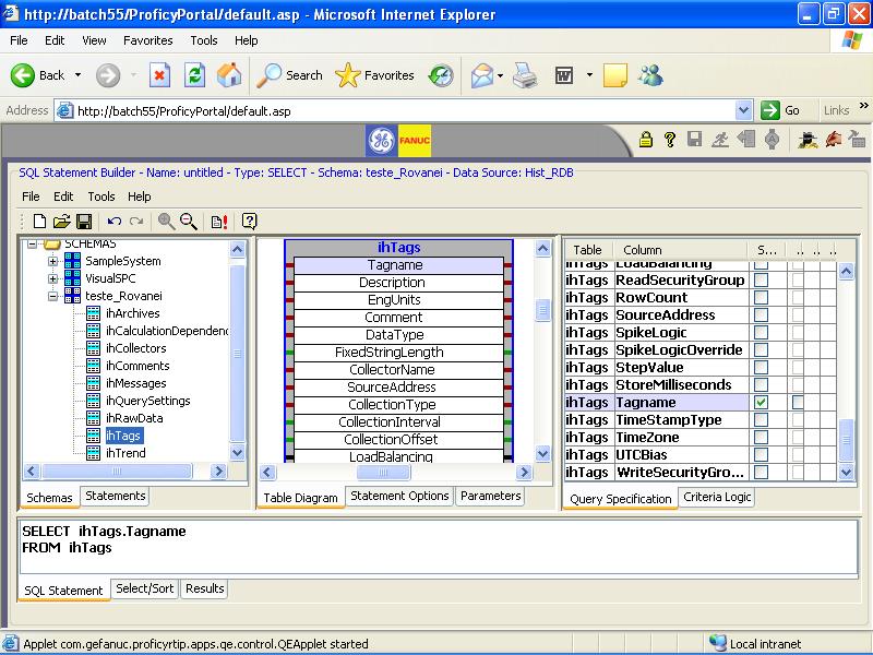 (b) Clique em File - Save Statement As para salvar a consulta.