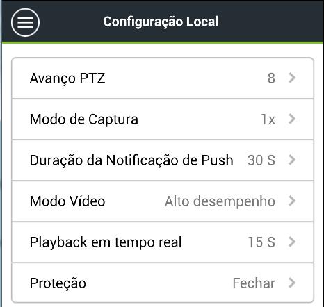 8. Configuração local O sistema suporta configuração local de algumas funcionalidades.