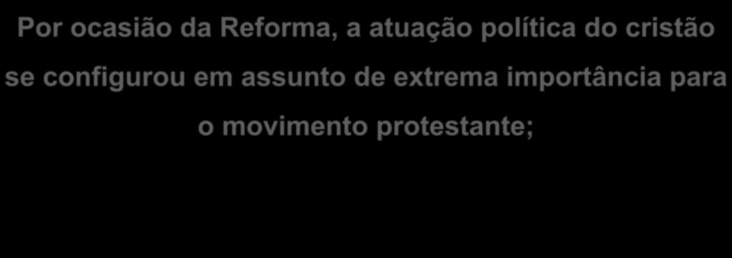 A VISÃO BÍBLICA CALVINISTA SOBRE GOVERNO E