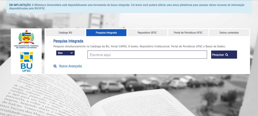 Pesquisa integrada de várias fontes de informação 31 Serviço de Descoberta: Outra forma de pesquisar é utilizando serviços de descoberta.