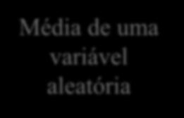 Média, Variância e Desvio-Padrão A média ou valor esperado de uma variável aleatória discreta X é uma média ponderada dos possíveis valores de X, com pesos iguais às probabilidades.