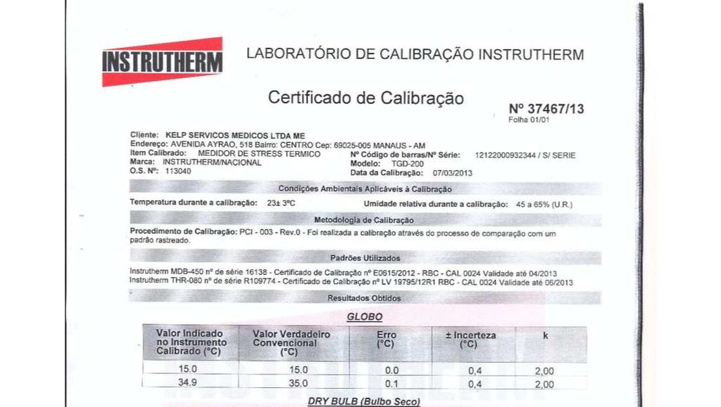 Descrição do Certificado: