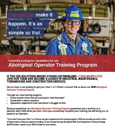 Overcoming Obstacles CEDA s Aboriginal Operator Training Program Solution to driving