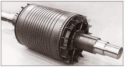 34 Figura 2 Rotor de um Motor de Indução do Tipo Gaiola de Esquilo Fonte: (CHAPMAN, 2005). magnético girante, cuja dinâmica será explicada posteriormente.