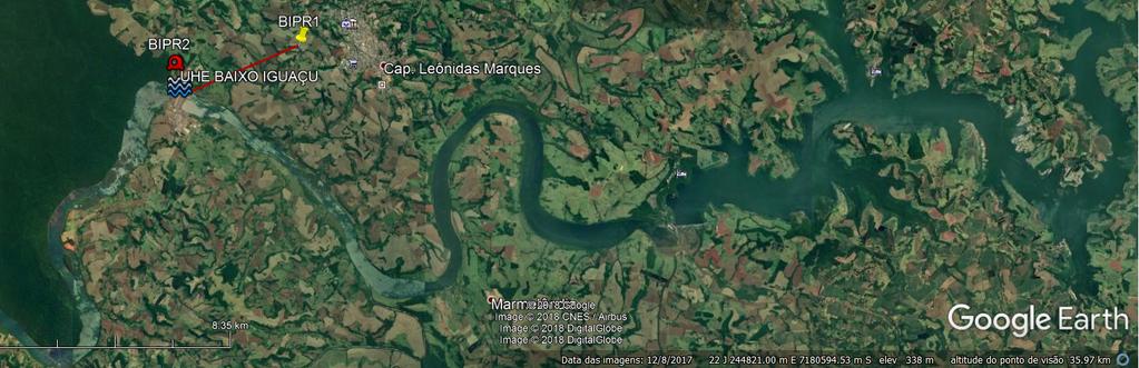 OPERAÇÃO DA ESTAÇÃO SISMOGRÁFICA BIPR1 O monitoramento sismológico da área do empreendimento Hidrelétrico Baixo Iguaçu iniciou-se no dia 24 de outubro de 2017 com a instalação da primeira estação