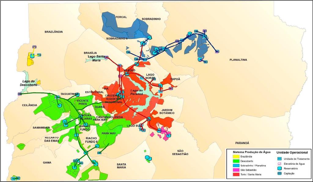 8 Figura 2 - Sistema de abastecimento de água do Distrito Federal Fonte: CAESB (2018) 1.