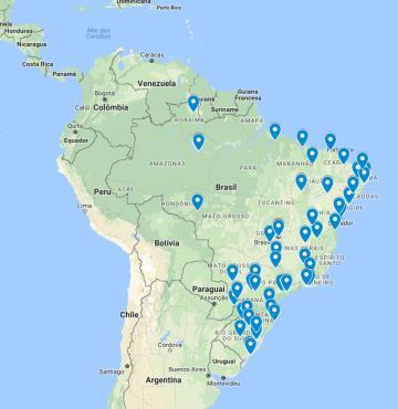 projetos apoiados 7 CHAMADA 16/2016. Região - Brasil Gráfico 3.